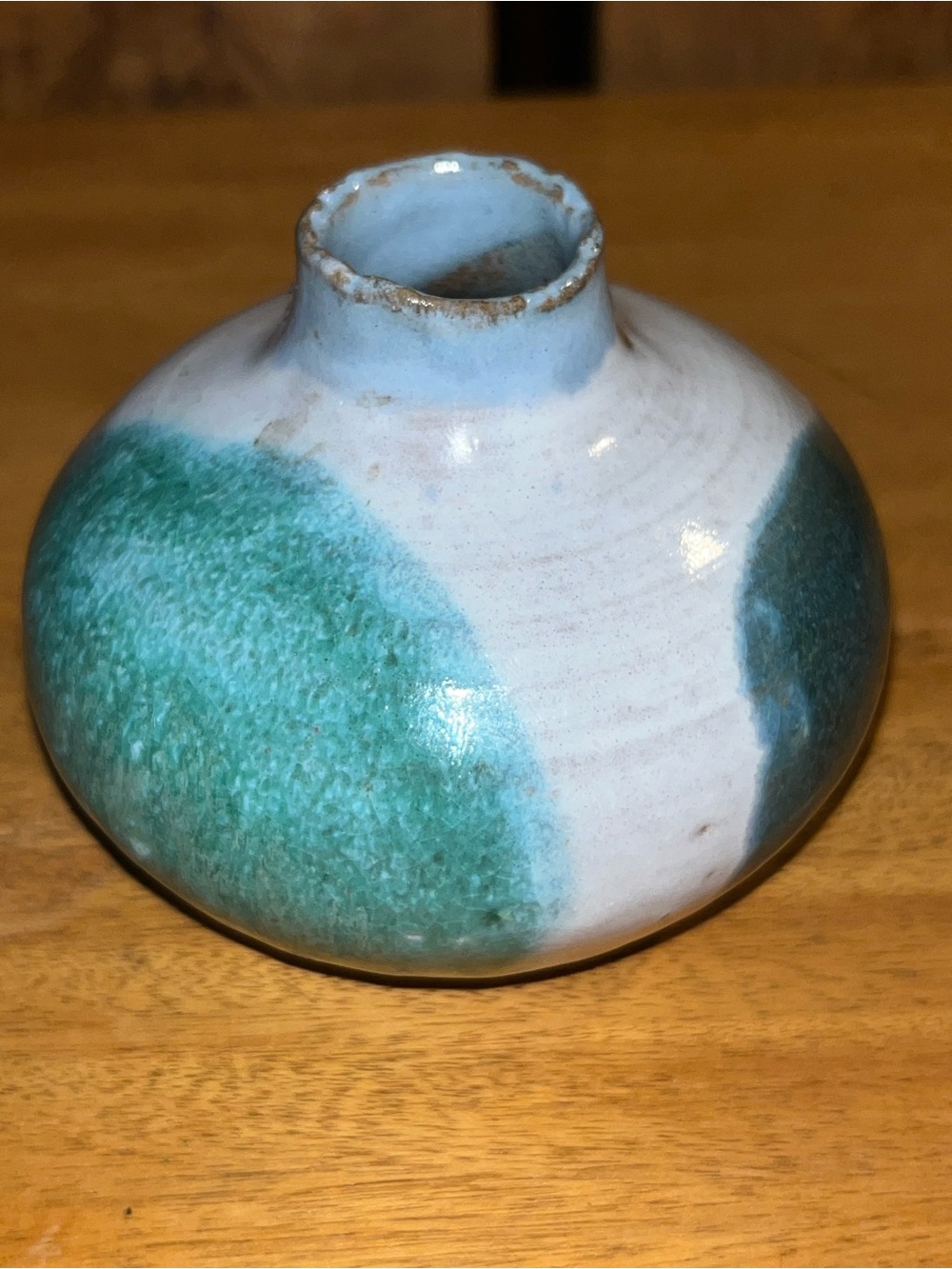 Small Studio Pottery Vase Signed Glazed Barbara Hippert